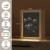 Discoballen - Minimalistisch - Zwart Light Box met kabel (Tafellamp) klein -USP_NL
