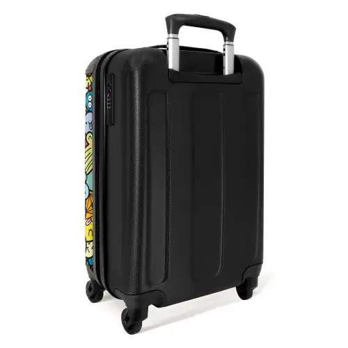 Schattige Beestjes in Stad Koffer - NBS - Handbagage middel -achterkant