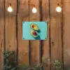 Avocado - Groen - Pit - Schaduw tuinposter los doek klein -sfeer1