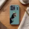 Arm - Glas - Pak - Blauw Telefoonhoesje iPhone 17 Pro klein -sfeer1