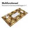 Geometrisch - Tegels - Goud Muismat XXL klein 681 -sfeer4