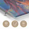 Regenboogkleuren - Man - schilderij plexiglas 5mm klein -sfeer2
