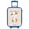 Hond in de kleuren bruin en beige Kinderkoffer - Blauw klein -zz3dotto