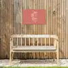Minimalistisch - Illustratie - Aardbei - Tak Tuinposter op houten frame 2 cm dik klein -sfeer4