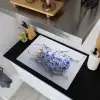 Kever - Delfts  - Blauw - Goud Inductie beschemer met haakjes klein -sfeer1