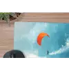 Kitesurfer - Oranje - Zee - Lucht muismat rubber klein -closeup