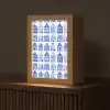Patroon - Huizen - Blauw Light Box met kabel (Tafellamp) klein 925 -z3d_website