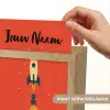 Raket - Planeten - Rood Light Box met kabel (Kinderlampje) klein -USP_websiteprintNL
