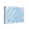 Schuim - Bubbels - Blauw aluminium wit klein -3d
