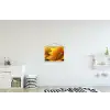 Zonnebloem - Dauwdruppels - Geel - Zonlicht textielposter latten blank klein -kinderkamer
