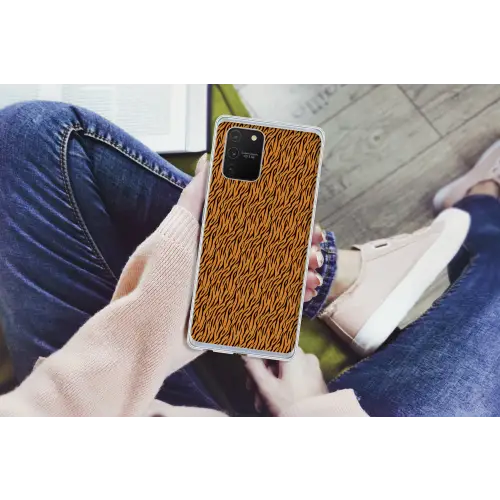 Dier - Oranje - Tijger Telefoonhoesje Samsung Galaxy S10 Lite klein 364 -handS10Lite