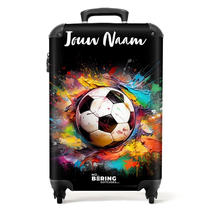 Verfklodder Voetbal NBS - Handbagage koffer - Kinderen Unisex middel -productfoto_recht
