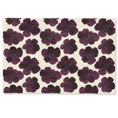 Bloemen - Aquarel - Paars Deurmat klein 898 -zkaufland3d