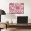 Bloemenpatroon - Roze - Oranje - Bloemen PET vilt klein -sfeer5
