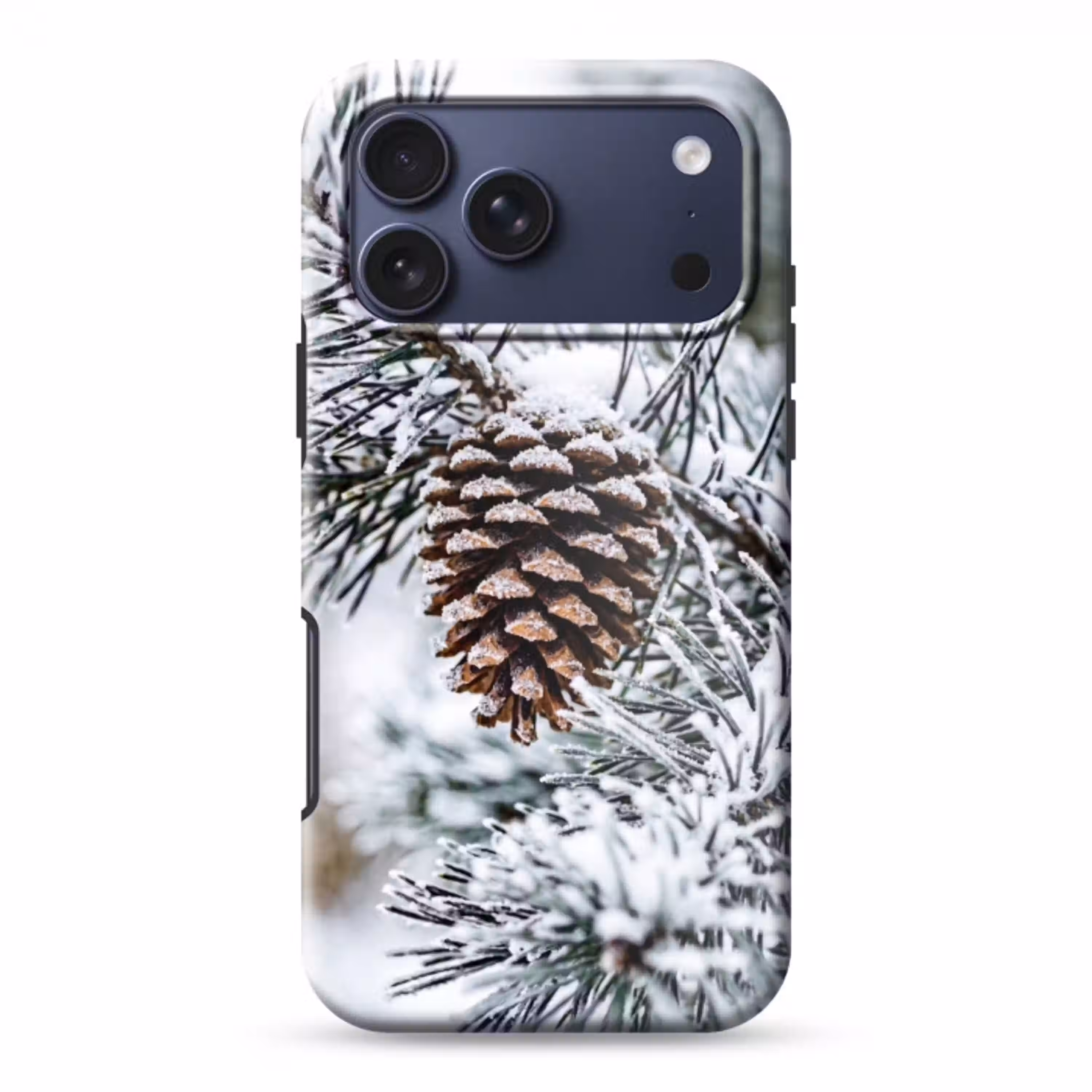 Dennenappel - Tak - Sneeuw - Winter - Sfeervol Toughcase MagSafe Apple iPhone 17 Pro Max klein -3d