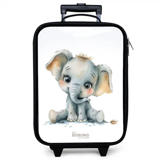 Baby olifant Kinderkoffer - Zwart klein -zzz_website3d