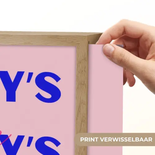 Daddy's - Blauw - Blokletters Light Box met batterij (Wandlamp) middel -USP_websiteprintNL