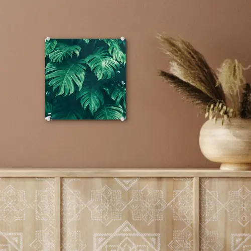Monstera - Bladeren - Planten - Jungle - Natuur plexiglas 5mm klein -sfeer5