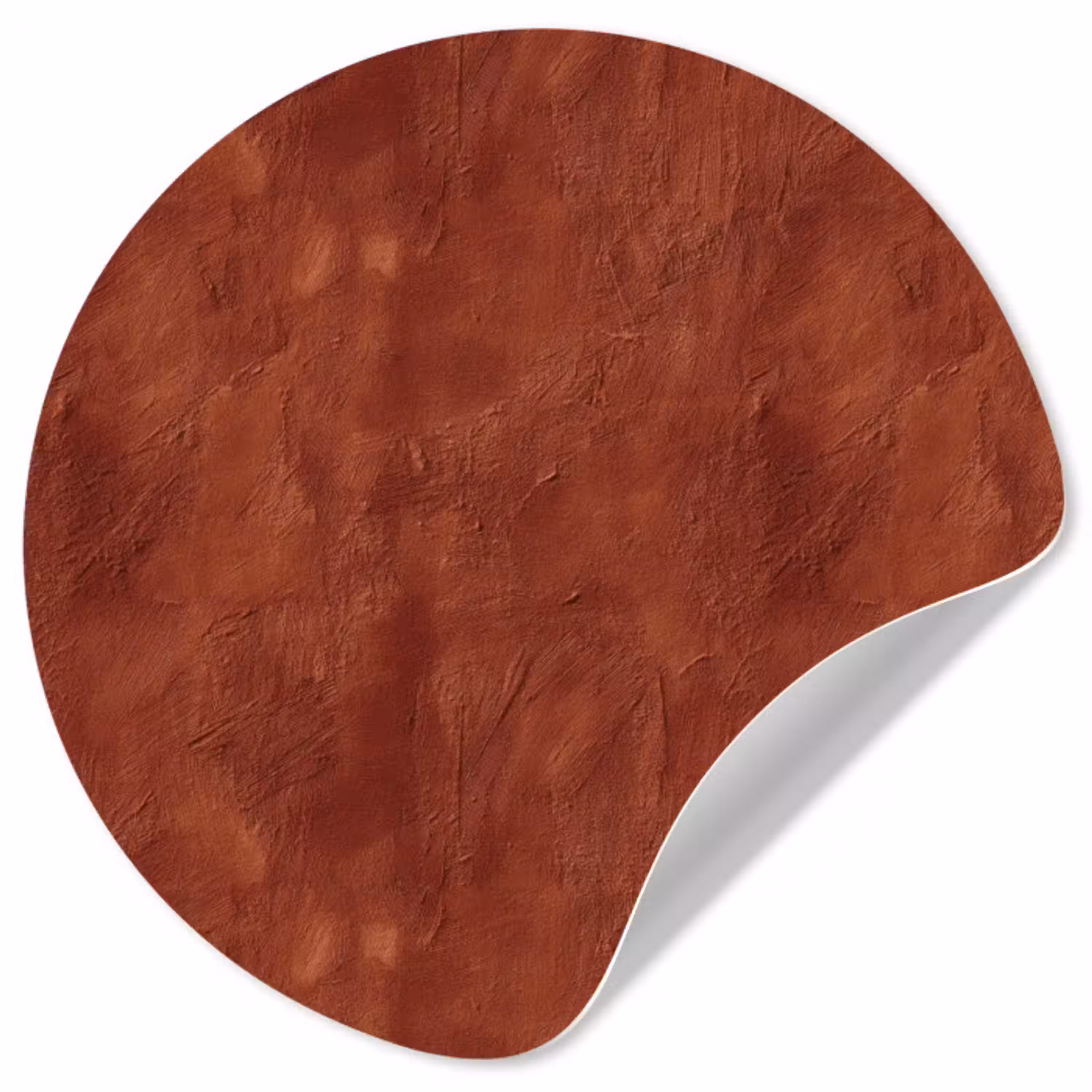Stucwerk - Textuur  - Terracotta Wandcirkel behangsticker klein 186 -3d
