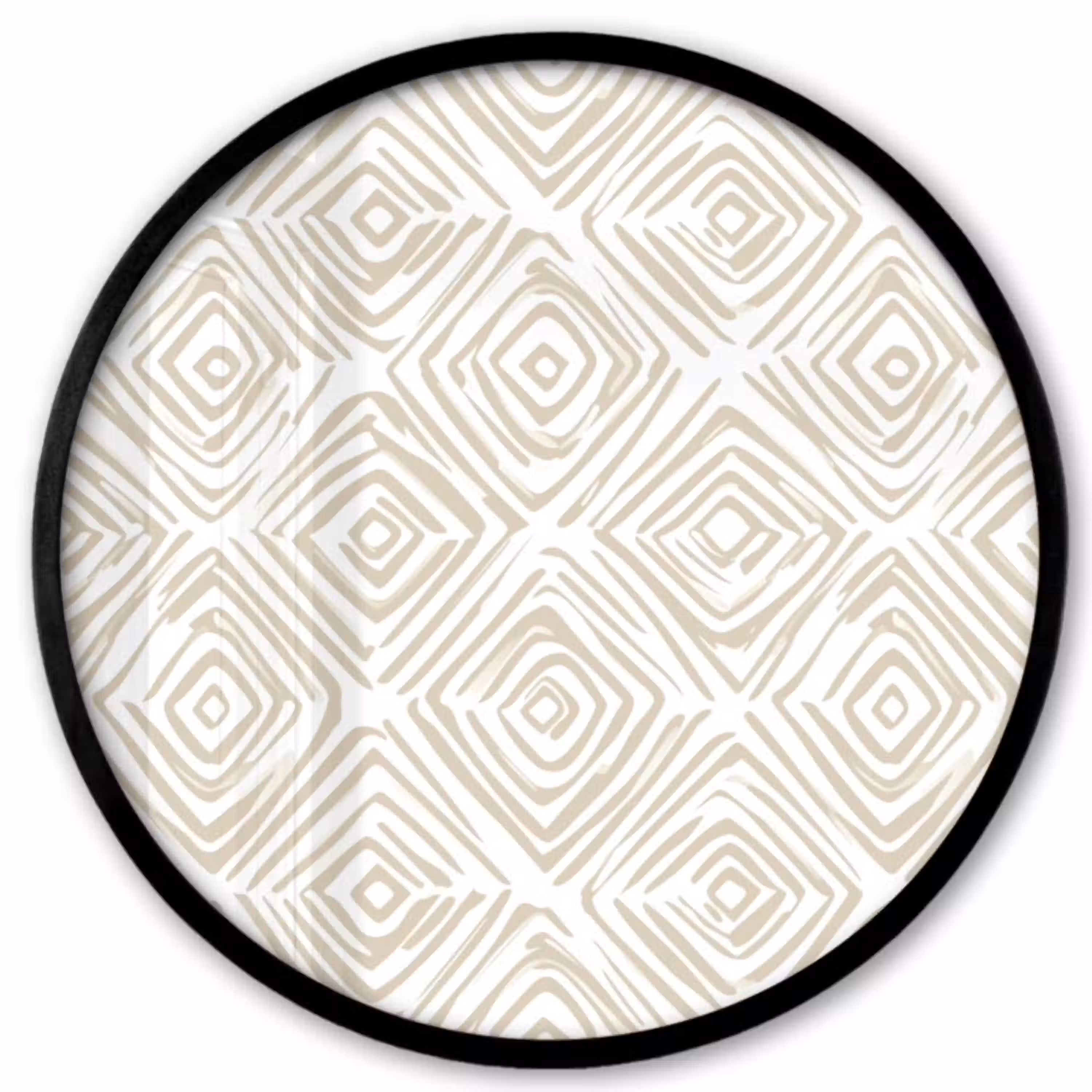 Abstract - Ruit - Beige Fotolijst rond zonder passe partout klein 856 -3d