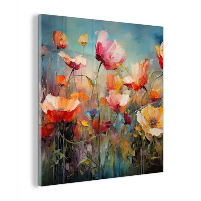 Bloemen - Watercolor - Kunst - Botanisch - Natuur plexiglas 5mm klein -z3d