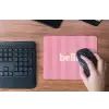 Roze - Gestreept - Belle muismat rubber klein -toetsenbord