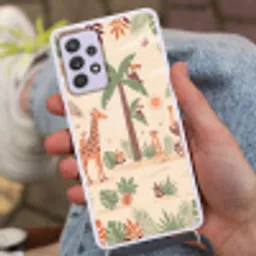 Dieren - Tropisch - Safari - Kleurrijk Hoesje Samsung Galaxy A52 5G met koord klein -sfeer3