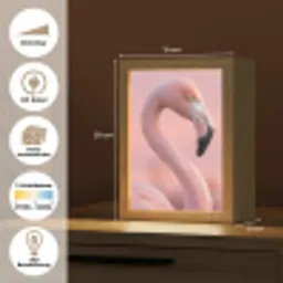 Flamingo - Portret - Roze Light Box met kabel (Kinderlampje) klein -USP_websiteoverzichtDE