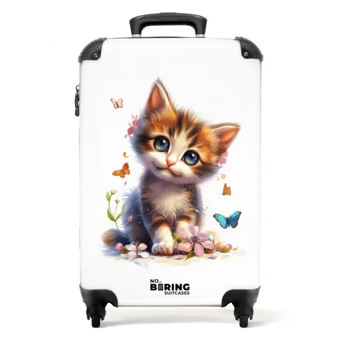Vera vlinderkitten NBS - Handbagage koffer - Unisex middel -productfoto_recht