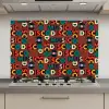 Bruin - Retro - Disco - Patroon keuken achterwand spatscherm klein 900 -3d_website