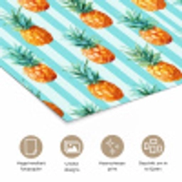 Ananas - Strepen - Groen poster papier klein 62 -closeup_NL