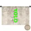 YOLO - Groen - Neon - Slangenprnt Wandkleed katoen klein -t3d_DE
