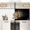 Tijger - Zwart - Dier keuken achterwand 2 middel -voor-na2_FR