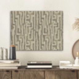 Abstract - Geometrisch - Groen PET vilt klein 837 -sfeer1