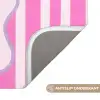 More coffee - Roze - Paars - Strepen - Mok Badmat klein -USP_AntislipNL