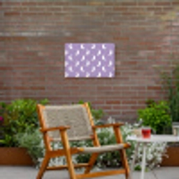 Manen - Patroon - Paars Tuinposter op houten frame 2 cm dik klein 845 -sfeer3