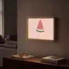 Watermeloen - Ijsje - Pitjes - Rood Light Box met batterij (Wandlamp) middel -sfeer1