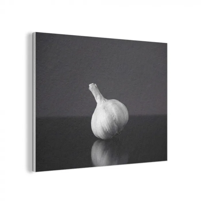 Knoflook - Zwart - Wit PET vilt klein -3d