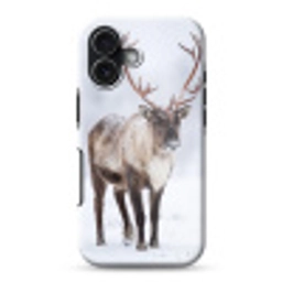 Rendier - Gewei - Toendra - Sneeuw - Wild Toughcase MagSafe Apple iPhone 17 klein -3d