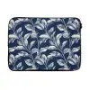 Botanisch - Patroon - Blauw laptophoes neopreen klein 279 -3d