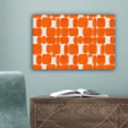 Patroon - Retro - Oranje canvas 2cm klein 34 -sfeer4
