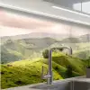 Landschap - Heuvels - Groen keuken achterwand 2 middel -zzzz3d_schuin