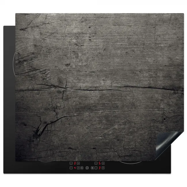 Beton - Grijs - donker Inductie beschermer vinyl 3mm middel -3d