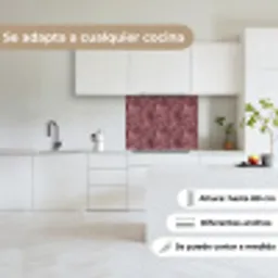 Bladeren - Patroon - Paars keuken achterwand 2 middel 865 -sfeer4_ES