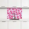 Bloemen - Rozen - Patroon keuken achterwand 2 middel 865 -3d