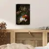 Vaas met bloemen - Schilderij van Rachel Ruysch plexiglas 5mm klein -sfeer4