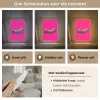 Banaan - Zebraprint - Roze Light Box met kabel (Tafellamp) klein -USP_lichtkleurNL