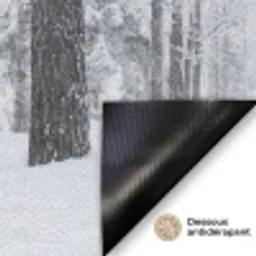 Bos - Sneeuw - Pad - Winter - Stilte Deurmat klein -antislip_FR
