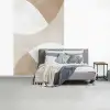 Bruin - Japandi - Abstract fotobehang vinyl groot -slaapkamer