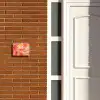 Oranje bloemenmix - Modern Naambord Rechthoek middel -sfeer3-rechthoek-S